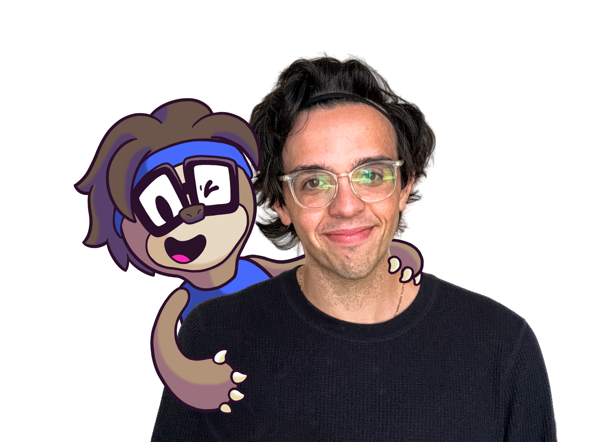 Mikey Caloca with Stack the sloth