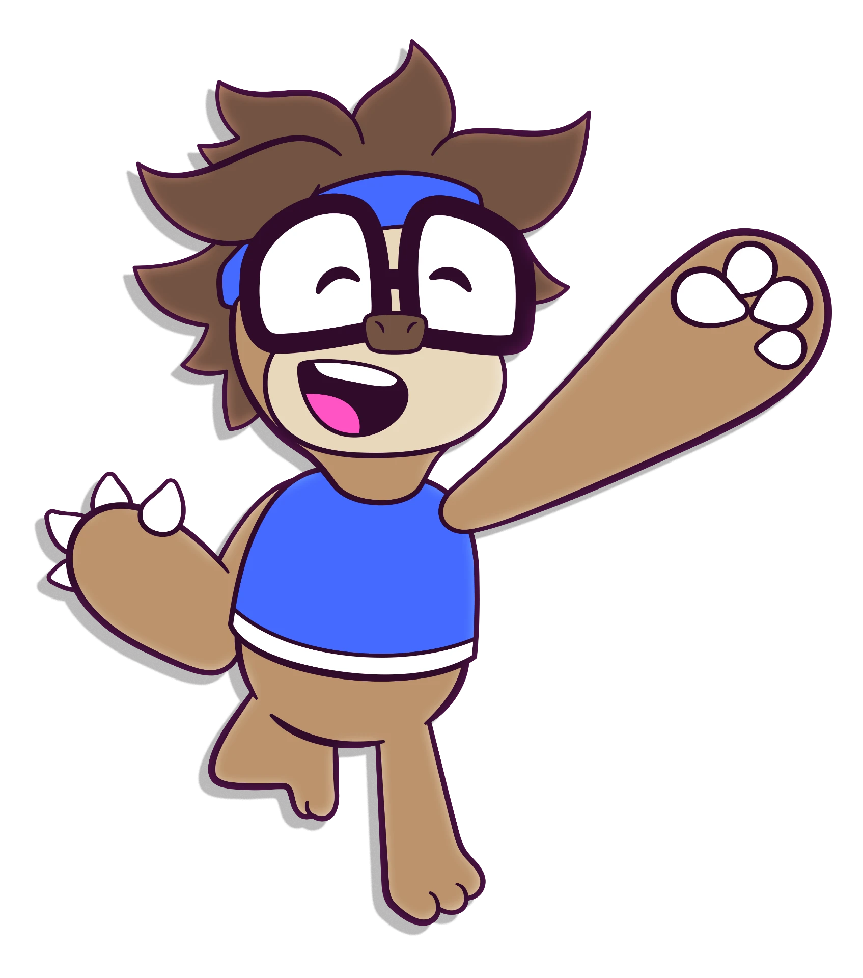 Stack the sloth waving